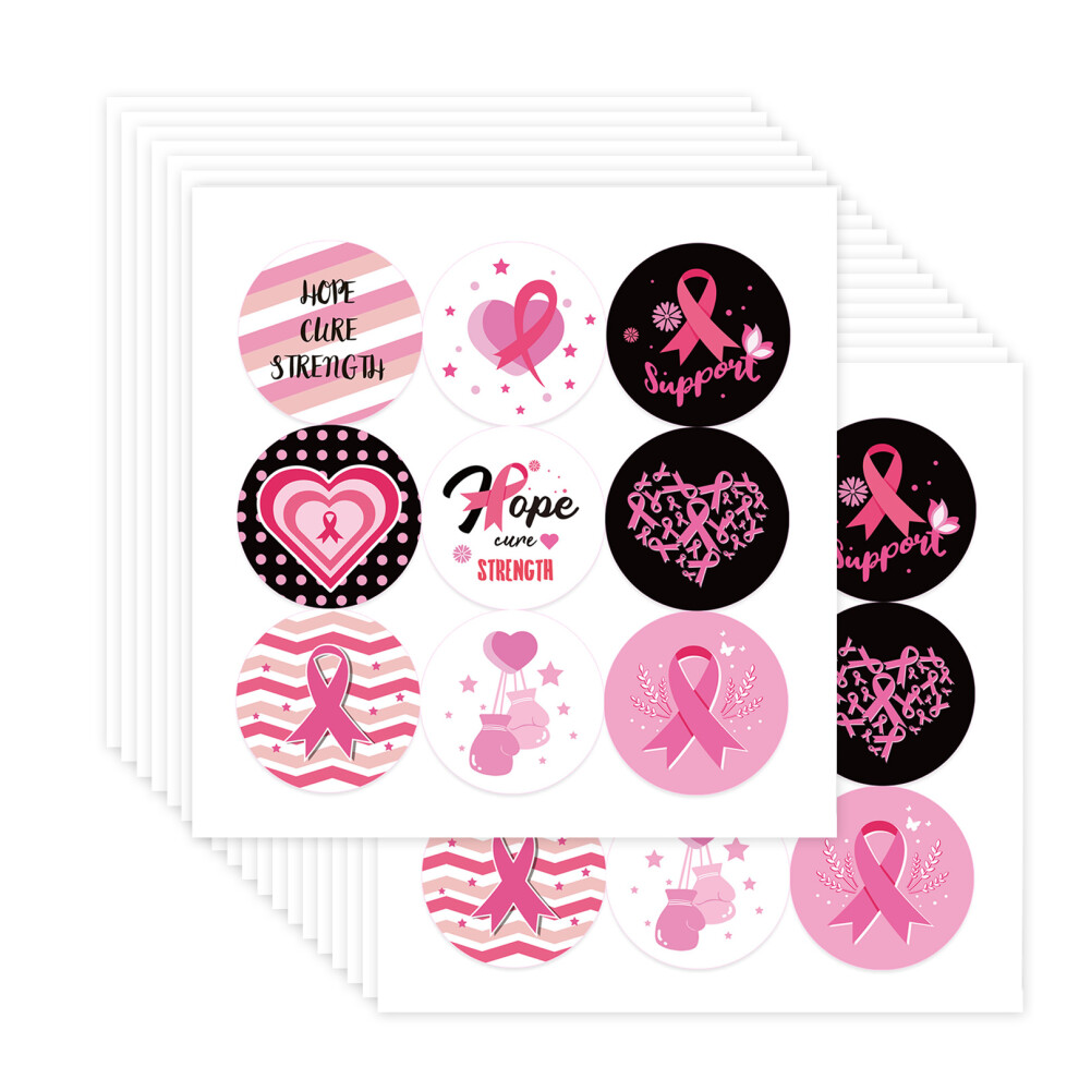 Pink Ribbon Sticker Sticker Breasts Cancer Awareness Ribbon