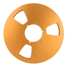 10 Inch Aluminum Alloy Open Reel 1/4 Inch Tape with Wind Resistance Holes for Studio Recording Gold