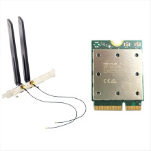 Upgrad Tri Band FME-865 Wireless WiFi Card Bluetooth 5.4 2.4G/5G/6Ghz Wireless Network Adapter with Antenna for Win11