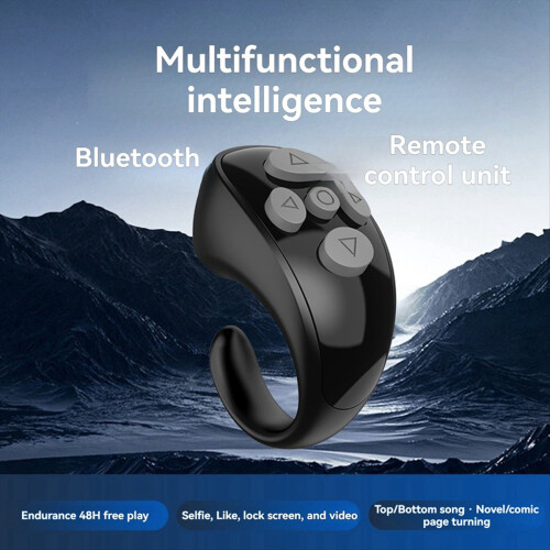 Ελεγκτής Ring για E-Book Page Turner Τηλεχειριστήριο Ring Music Video Controller για IOS Android Laptop Ροζ 2