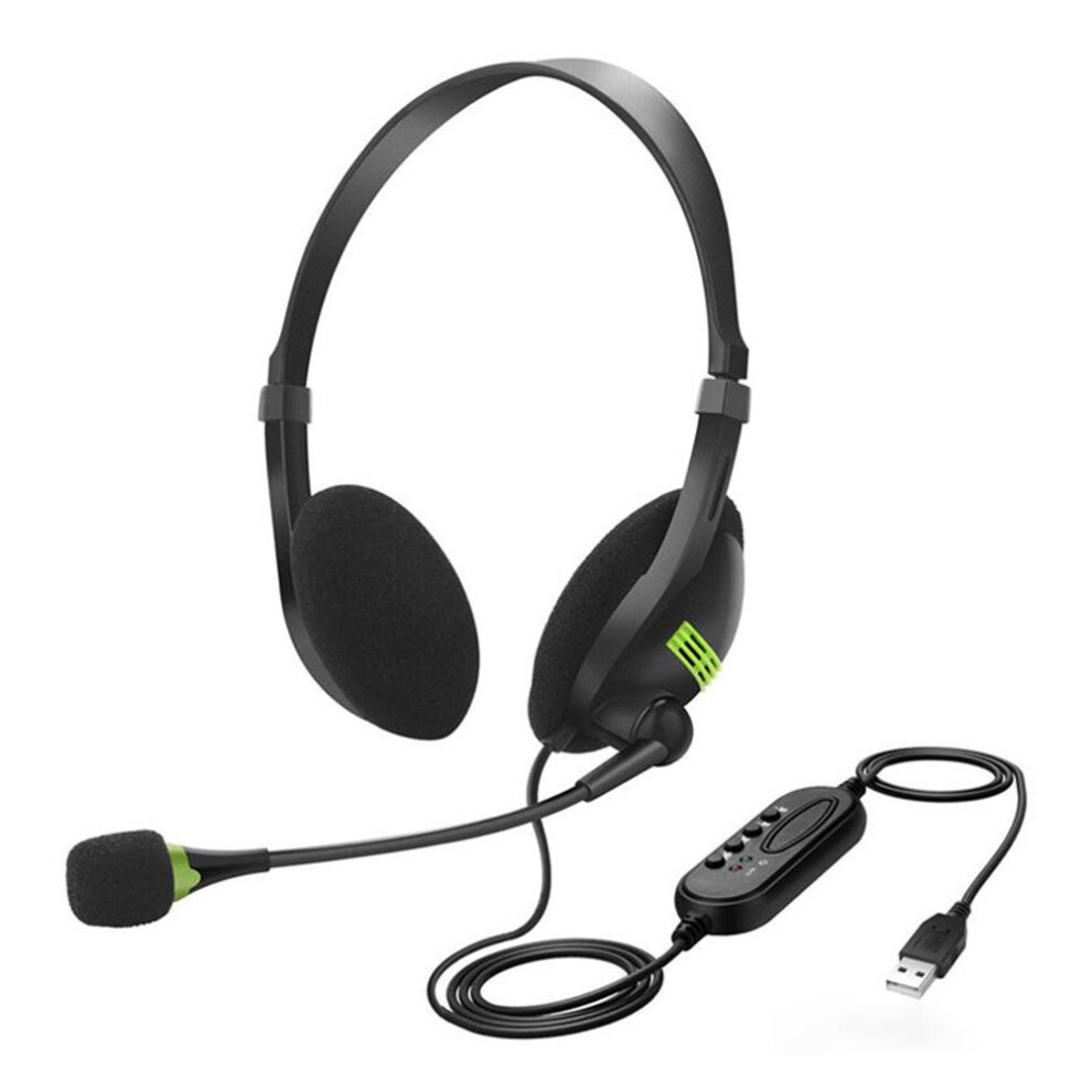 Adjustable Headband Wired Gaming Headset,Stereo Gaming Headset With Flexible Microphone Boom,Noise Reduction Headset For Conference Calls, Clear Sound 9420858077565
