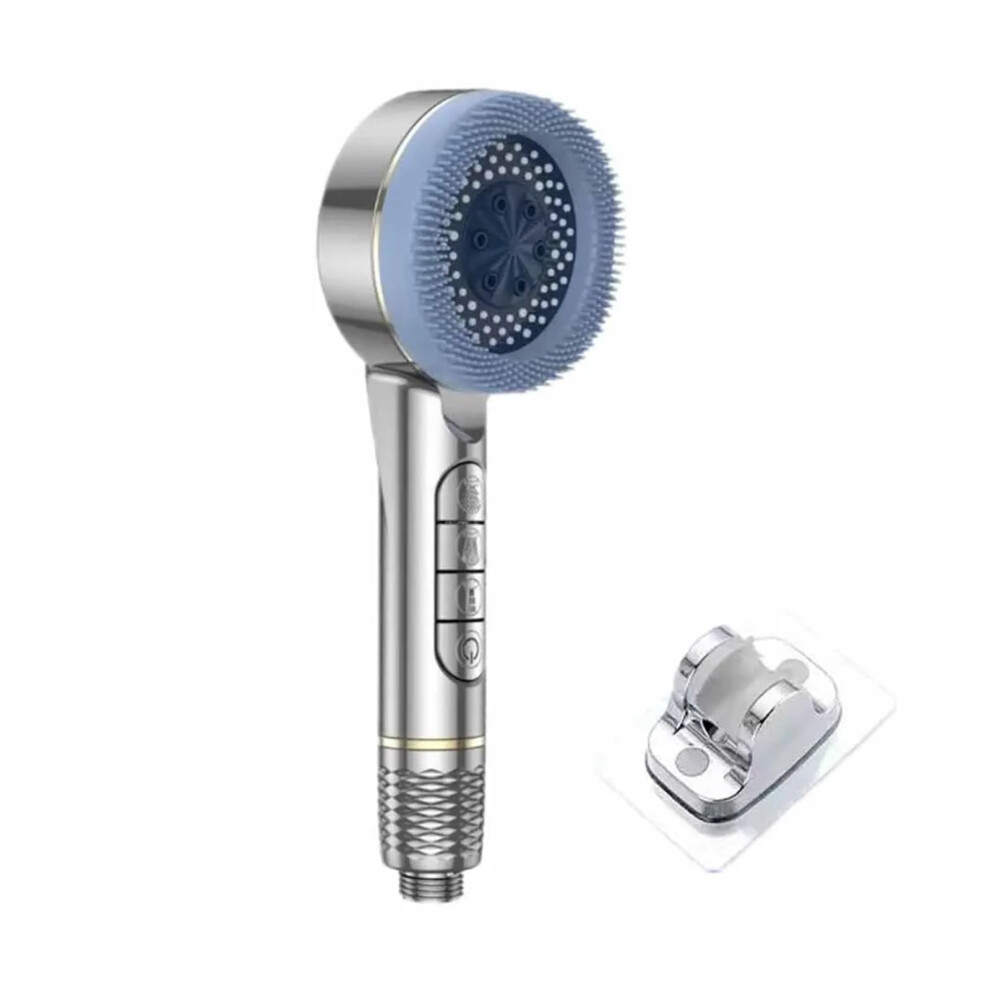 Pressure Shower Head With Filter, 4 Modes, Onekey Stop, Water Saving For Bathroom 9119770774071