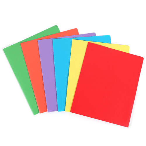 Letter Size Document Folders with 2 Pocket-Random color mixing