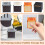 Uniek ontwerp gitaarplectrumhouder ukelele accessoiredoos-Wit 6