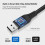 Câble de sortie USB vers double mâle 3 broches PC USB vers-2m 5