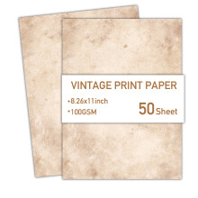50 vellen A4-schrijfpapier, briefpapier, dubbelzijdig-E.