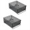 Table Board for Folding Basket 2 Unit Water Filter Basket Camping Table Storage Kitchen Accessories 1