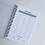 Carnet de notes de kilos perdus et de mesure du corps, 6