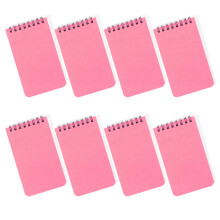 8-teiliges Notizbuch mit Doppelspulenbindung, 80 Blatt,-Rosa