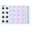 Wireless MIDI Pad Bluetooth MIDI Controller,16 Pads & 8 Assignable Knobs, Portable USB-C Powered W/Built-in Battery White 1