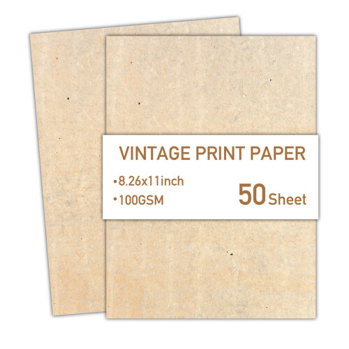 50 Sheets Old Fashioned Letter Paper Retro Writing Paper-B
