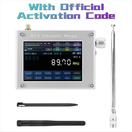 SDR Radio AM FM SYNC SSB CW DIGI Receiver ATS-Decoder Upgraded Version of ATS25 Max-Decoder W/ 4Inch Color Screen 2