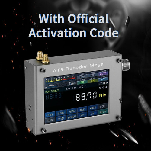 SDR Radio AM FM SYNC SSB CW DIGI Receiver ATS-Decoder Upgraded Version of ATS25 Max-Decoder W/ 4Inch Color Screen 1