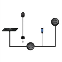 F2 Helm Intercom Bluetooth 5.0 Motorfiets Draadloze Headset 1000M Waterdicht BT Moto Interphone Type-C Snel Opladen