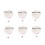 Papier circulaire blanc pour fabricant de boutons, 100-58mm 2