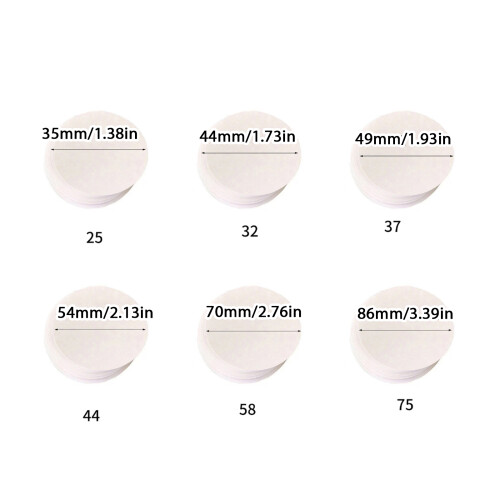 Papier circulaire blanc pour fabricant de boutons, 100-58mm 1