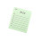 Bloc-notes simple doublé, bloc-notes plus-Vert clair 7,5x9cm 1