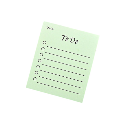 Bloc-notes simple doublé, bloc-notes plus-Vert clair 7,5x9cm