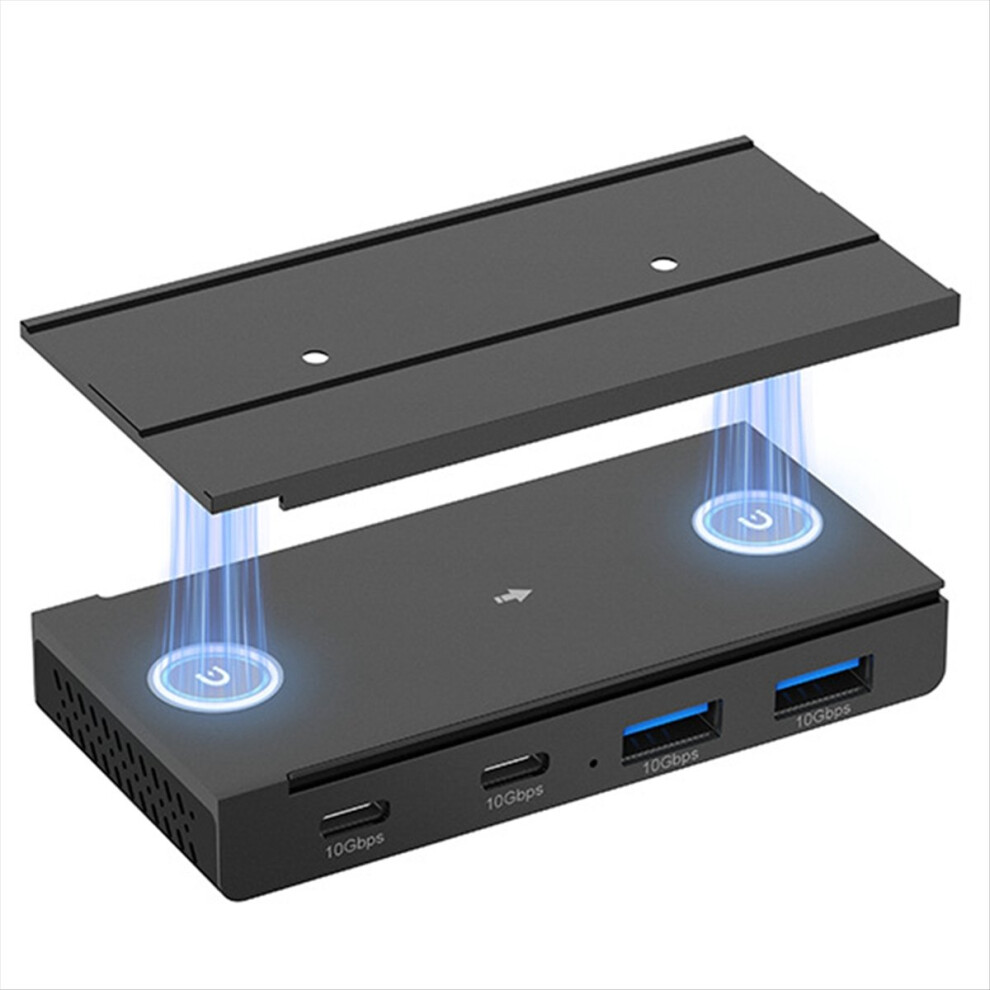 10Gbps Magnetic Usb-C Hub, 4-Port Usb 3.2 Gen2 Usb Splitter Data Transfer, For Laptop Pc, Laptops Accessories 4852240186732