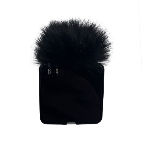 Wind Muff Lavalier Microphone Furry Windscreen for RODE-Black