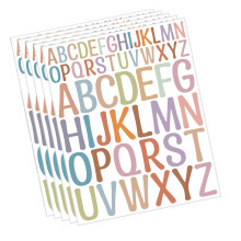 5 Sheets Colourful Alphabets Sticker Scrapbook Sticker- F2