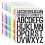 5 Sheets Colourful Alphabets Sticker Scrapbook Sticker- F2 6