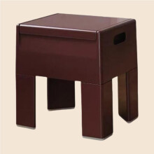 Storage Ottoman with Hidden Compartment for Bedroom Living Room Entryway, Small Red Stool
