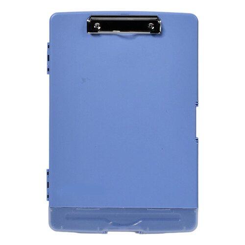 Multifunctionele documentopbergdoos met klembord-Mistblauw 01