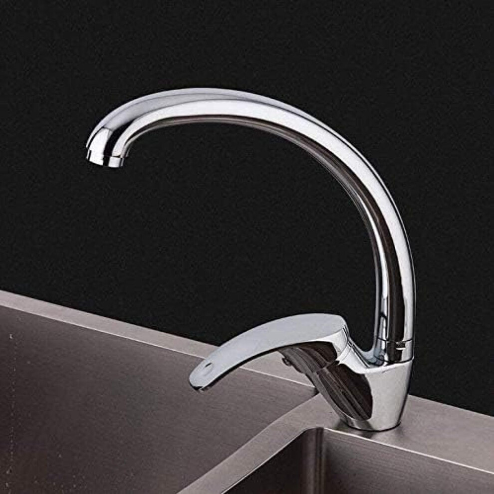 Solid Brass Kitchen Faucet 360 Rotation Hot And Cold Mixer Tap With Leak Ceramic Cartridge 9189345636653