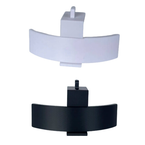 Wall Mount Headphone Stand Universal Plastic Under Desk-Black 1