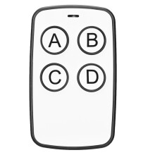 Slimme universele afstandsbediening voor garagedeur/poortopener, 4 knoppen, multifrequentie, programmeerbaar, eenvoudig te programmeren.