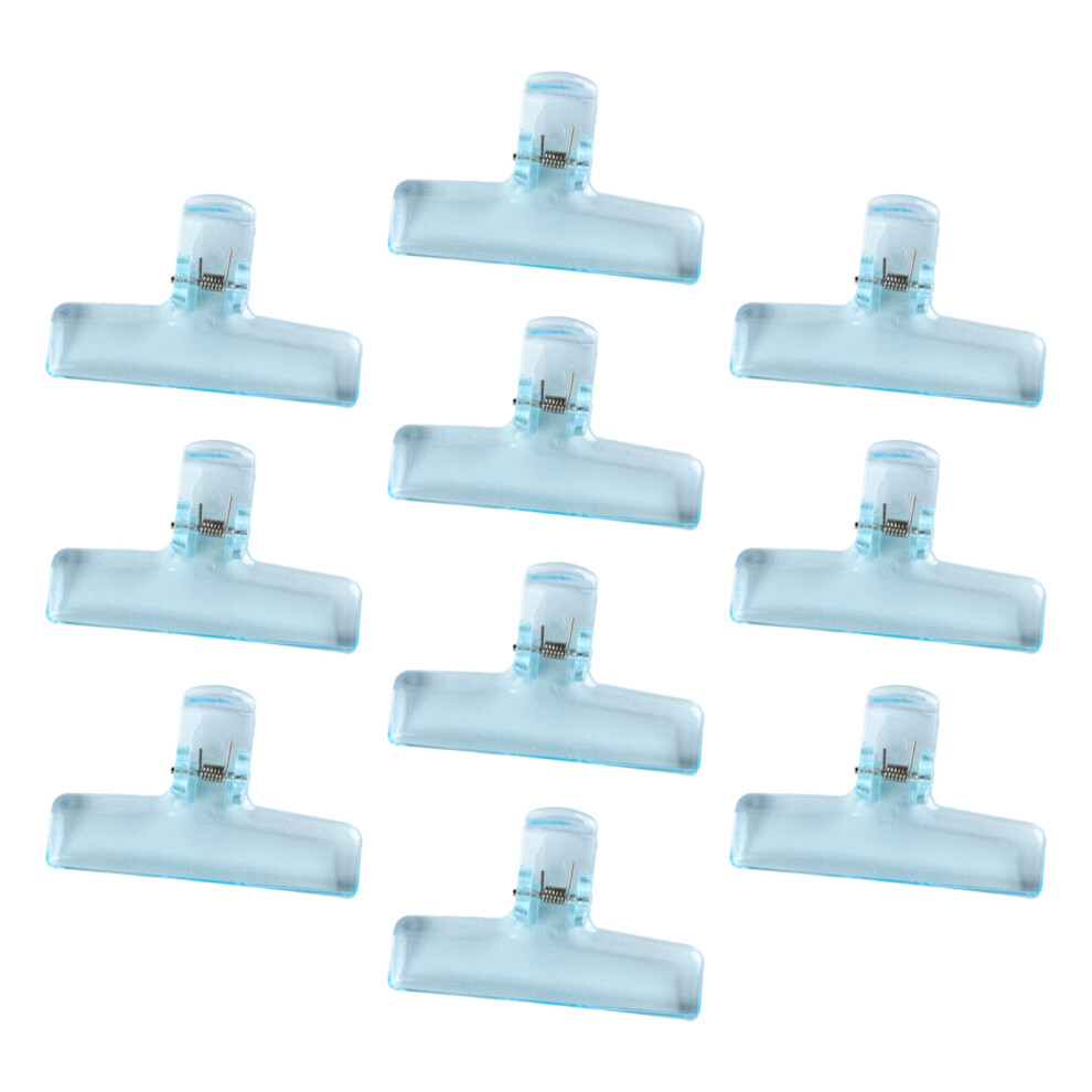 10Pieces Clear Acrylic Paper Clip 75Mm Paper Clamps File-Blue 7751000484644