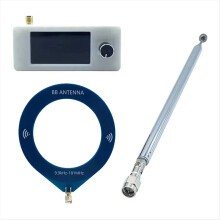 SI4732 0.5-108mhz Portable Radio with 2pcs Antenna All Band Radio Receiver HF SW MW VHF Pocket Mini Radio White