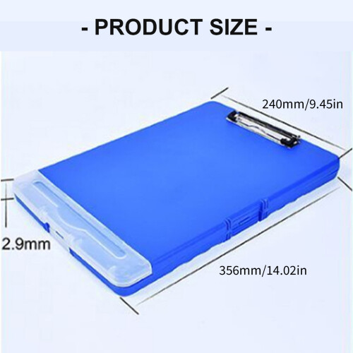 Verpleging Klembord met Document Case Waterbestendig-Paars 01 1