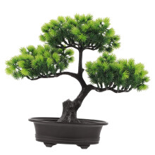 Artificial Bonsai Tree in Decorative Pot, Realistic Fake Potted Plant for Home and Office Decor