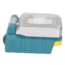 Draadloze LED-lamp compatibel met Makita 18V, slimme timerfunctie, extreme beveiligingstechnologie, oplaadbaar en draagbaar voor werkplaats en buiten.