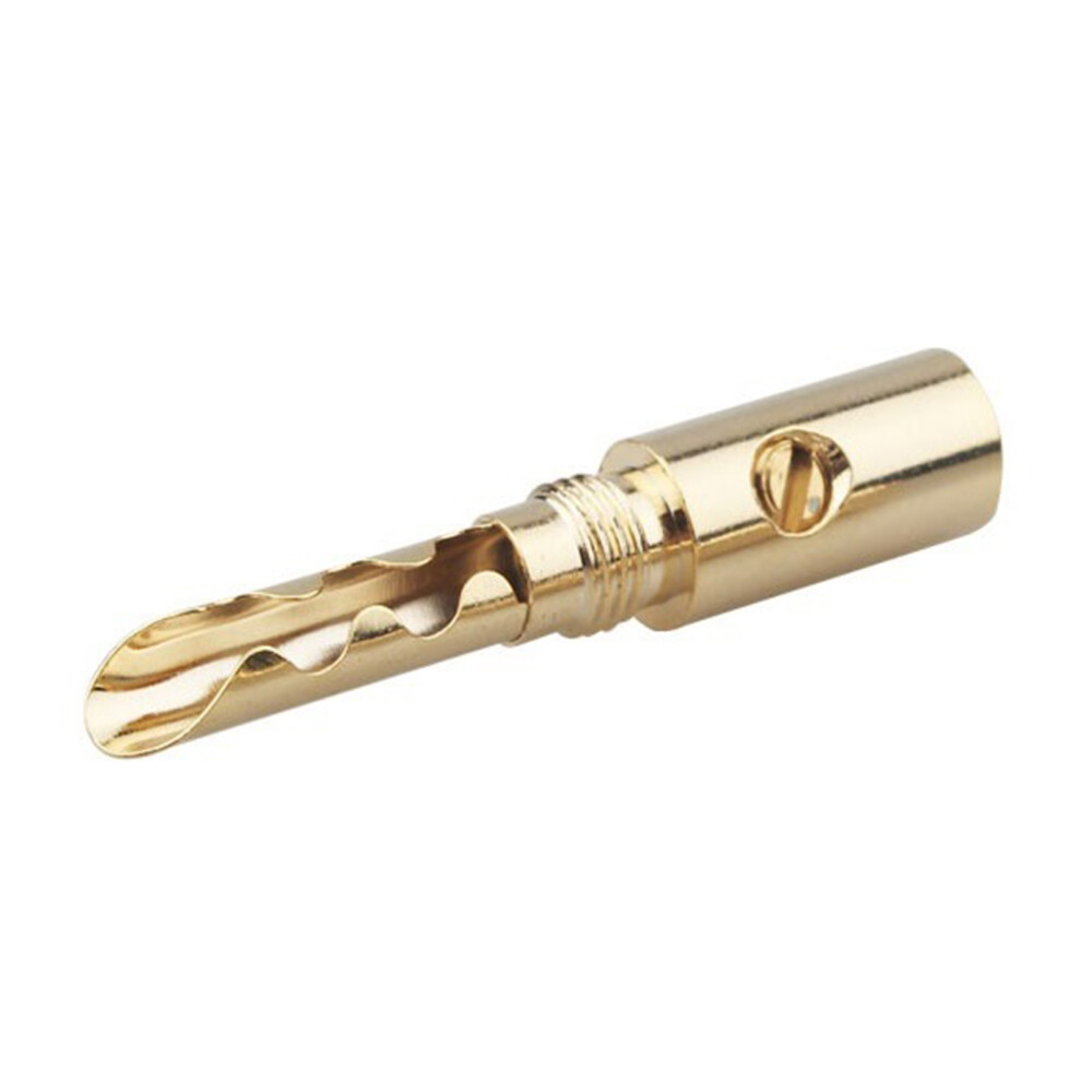 Hifi Speaker Banana Plugs Copper Sound Connectors Plated Gold 7709000250080
