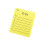 Bloc-notes Simple doublé, bloc-notes plus collant,-Jaune 7,5x9cm 1