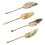 4 Pcs Retro Bookmarks with Pendant Feather Page Marker Reading 1