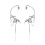 Chic Frosted Silver Earpiece Designed With Curved Tail And 1
