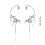 Chic Frosted Silver Earpiece Designed With Curved Tail And 2