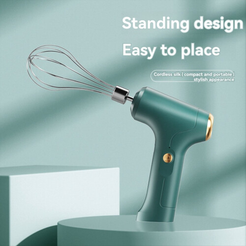 Home Baking Wireless Handheld Electric Egg Beater Whipping Cream Stirring Kitchen Baking Gadgets B 2