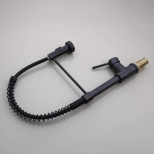 Solid Brass Kitchen Faucet with Pull Out Sprayer, 360 Degree Swivel, Leak and Splash 2