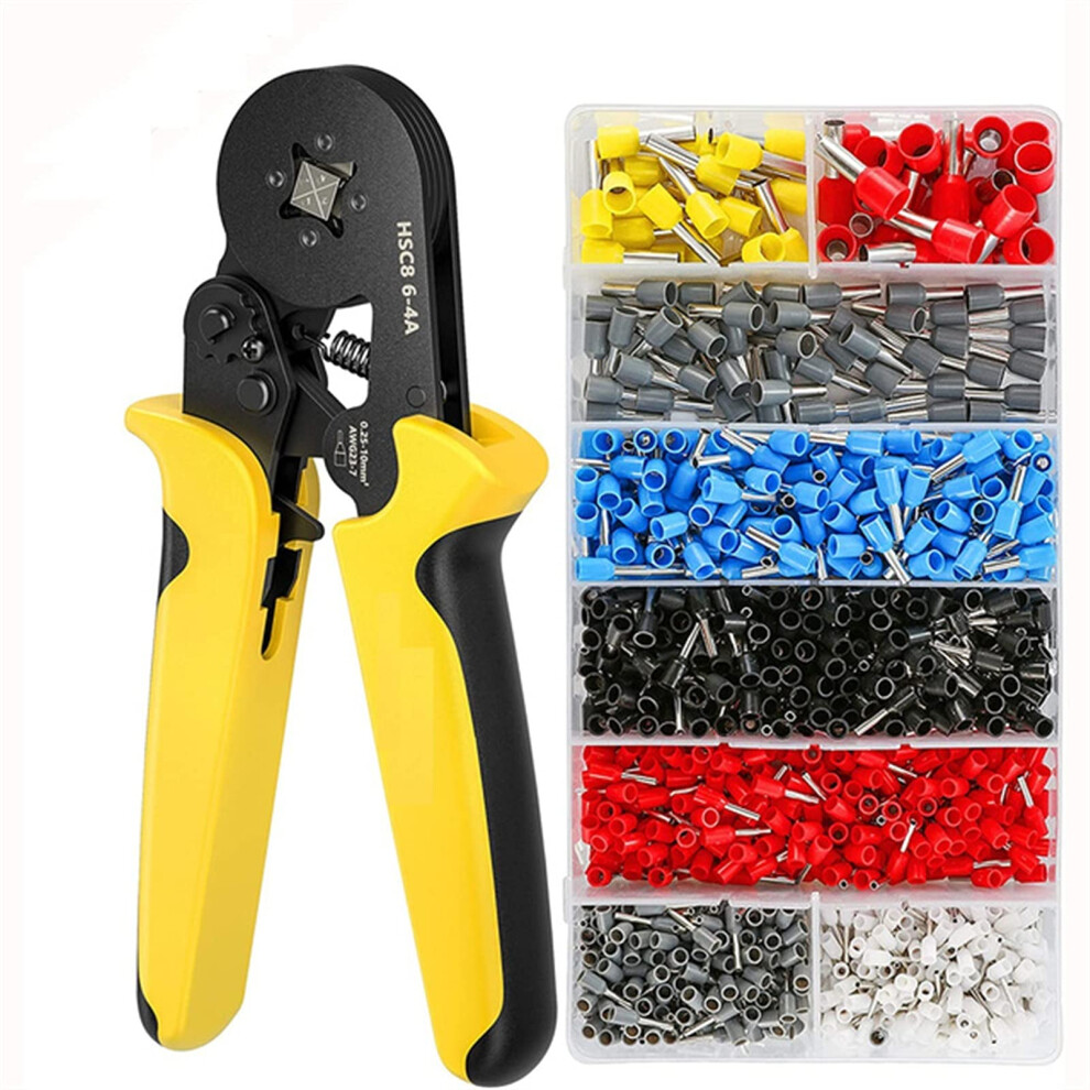 Wire Crimping Tool Awg 1022 With Adjustable Ratchet And Ergonomic Grip For Electrical Ferrules 9001264050740
