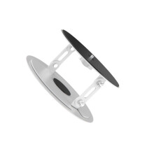 Support de projecteur en acier au carbone, base rotative à-Blanc