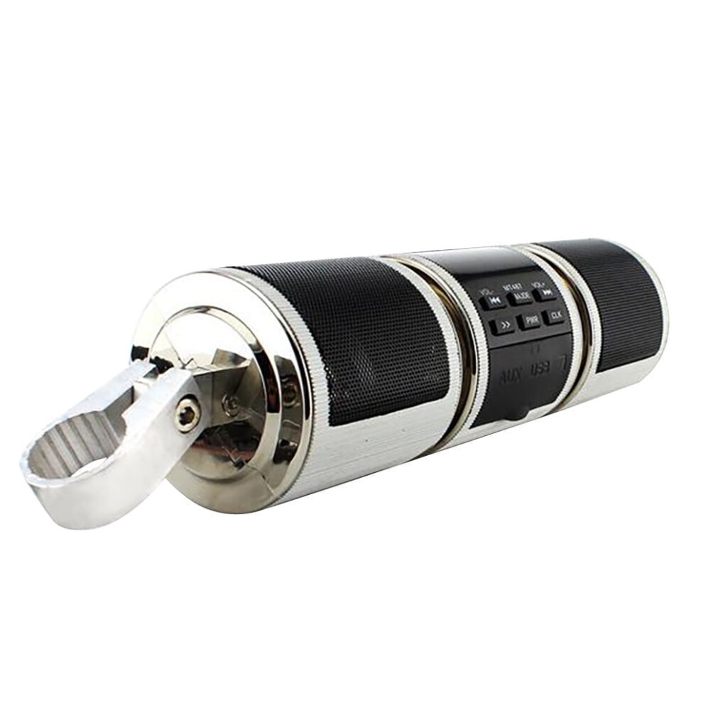 Waterproof Motorcycle Stereo Speakers Soundbar,Mp3 Player Stereo Speakers Dual Waterproof Speaker Design Superb Crystal Sound Quality, Loud Sound 9420858998730