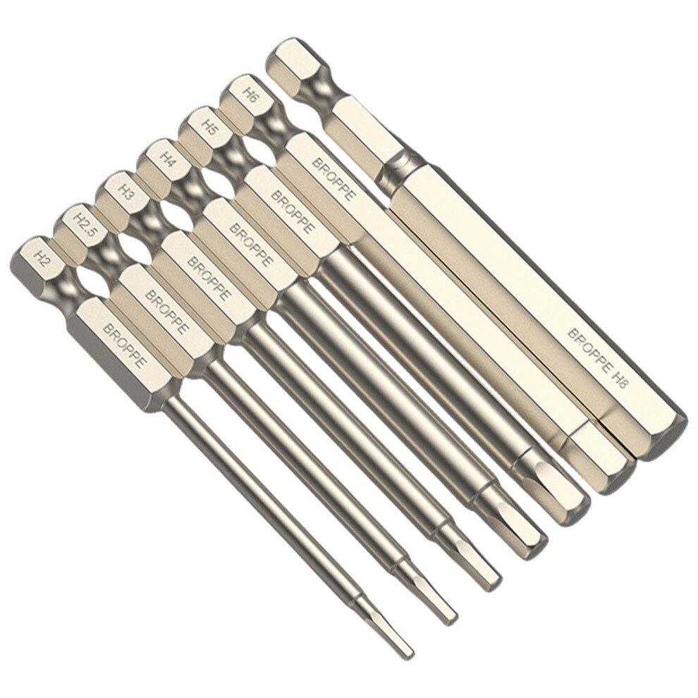Impact Hex Head Allen Wrenches Drill Bit-75Mm Hexagon 7Pack 7704000507752