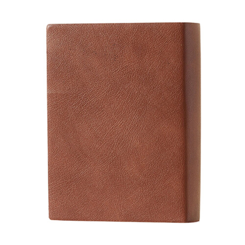 B6 PU Cover Notebook Blank Notebook Thick-Silk fog brown
