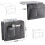 Bedside Caddy Felt Bedside Storage Organizer with Multiple Pockets for Dorm and Bunk Beds Grey 2