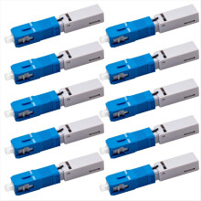 10 stuks snelle connector UPC nieuw type SC mannelijk naar LC vrouwelijk singlemode adapter SC/UPC naar LC/UPC hybride glasvezelconverter